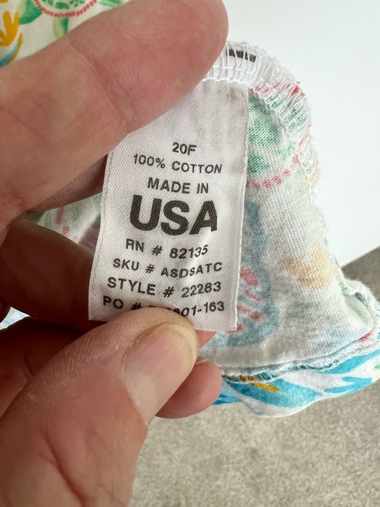 Fresh Produce Colorful Beach Print Cotton Dress Size L - Picture 5 of 5